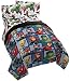 Jay Franco Team 4 Piece Twin Bed Set (Offical Marvel Product), Blue-Avengers