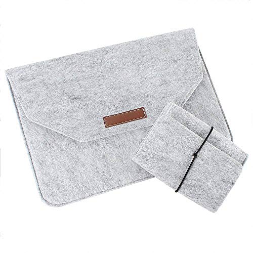 Batianda 13,3 Pulgadas Carcasa Funda de Fieltro para Macbook Air Pro Retina 13 / MacBook Pro 13 Touch Bar,Gris Cover
