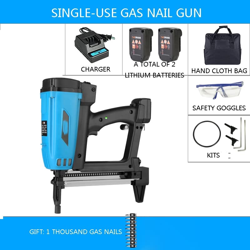 Rechargeable Single-use Gas Nail Gun Concrete Ceiling Frame Trunk Hydropower Woodworking Steel Nailer,DIY Tools