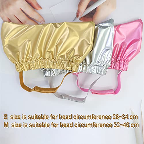 Treonca Dog Shower Cap Bath Cap Waterproof Shower Hat 3 Pack Shower Dog Ear Covers Overhanging Pet Bath Ear Protection Shower Cats Ear Drops Guard For Kitten Puppy Small Pets Bath (Medium) #TOP3