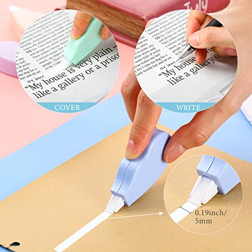 12 Pack Correction Tape, Correction Tape, Easy To Use Applicator For Corrections, School Office Supplies, Study Supplies And Office 0.2 X 236 Inch (Macaron Color) #TOP3