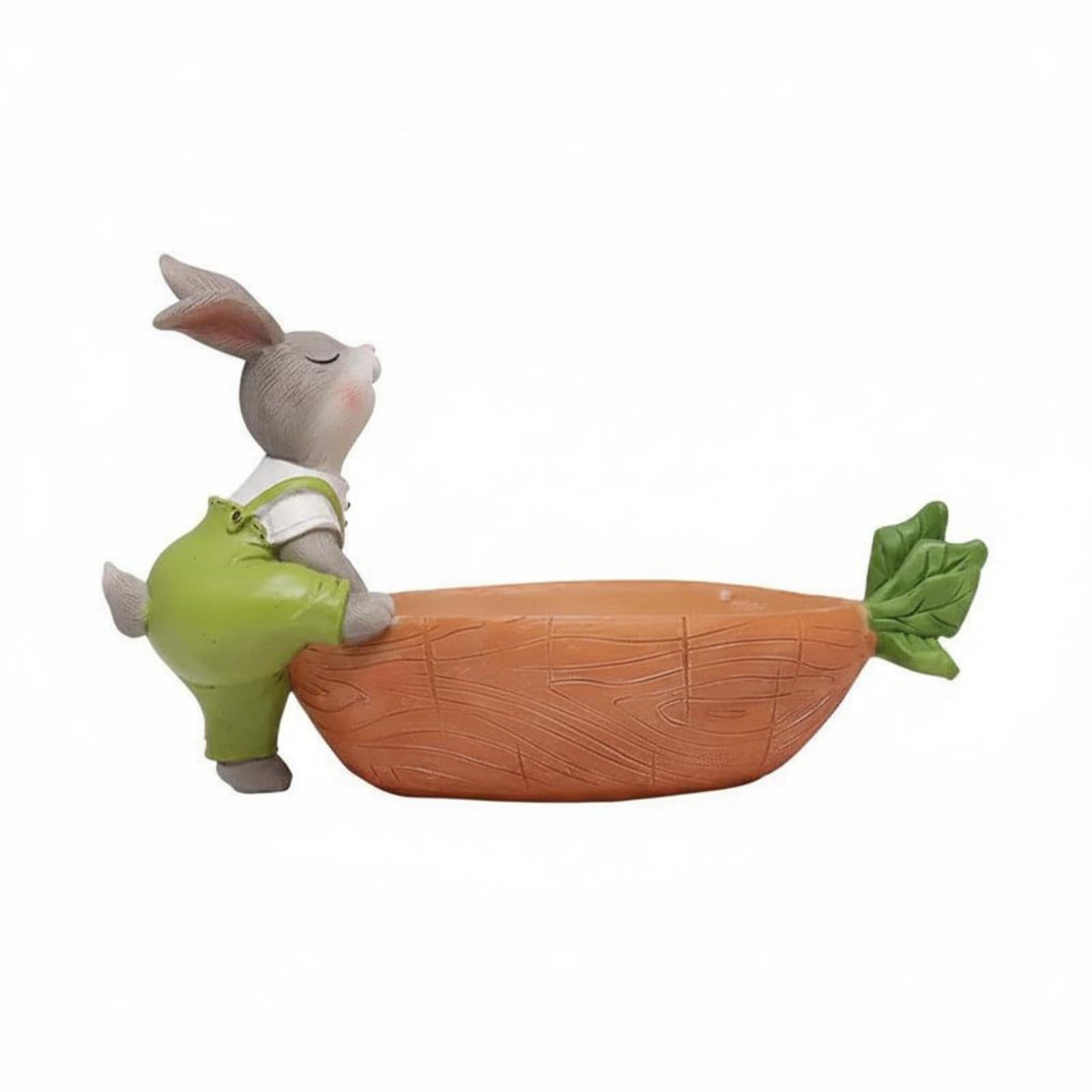Conejo con zanahoria y crasas, una figura entrañable para decorar
