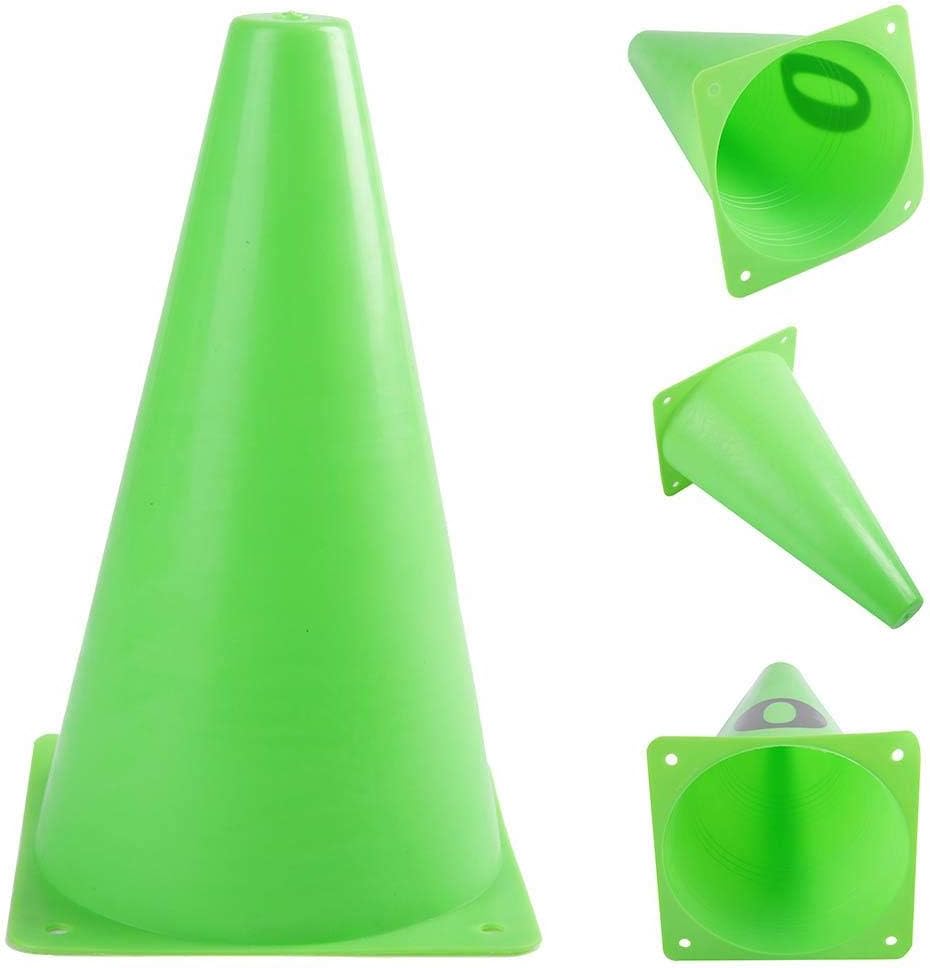 Soccer Cones, 10Pcs Numbered 9 Inch High Training Cones, Durable Field Markers for Coaches Players Field Training Drills
