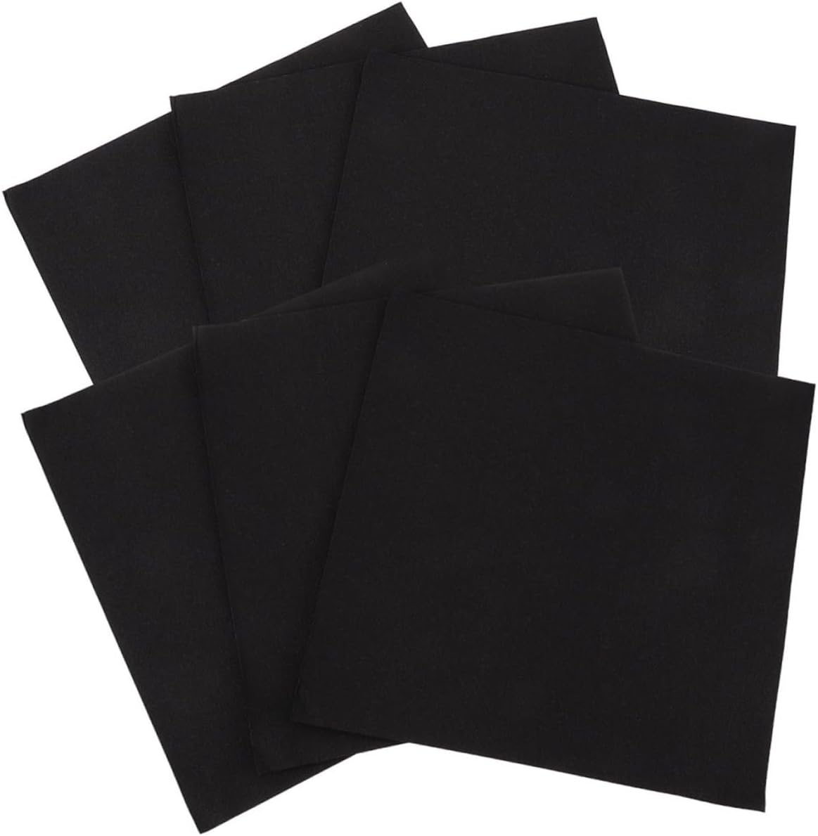 Unomor Black Disposable Paper Dinner Napkins 40x40cm Thickened Hotel Quality Party Supplies for Wedding Reception and Holiday Events, 100 Pieces