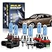 KINGSOFE Fit For Subaru Legacy 2010-2014 Headlight Bulbs, 9005/HB3 High Beam and H7 Low Beam and H11 Fog light Halogen Bulbs 100W 6000K 300% Brightness High Performance Halogen Bulbs Combo 6PCS