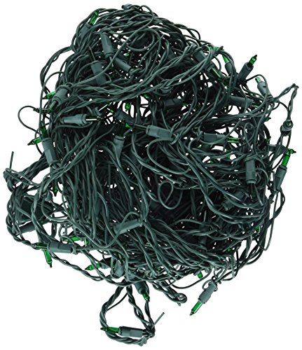 Noma/Inliten-Import Holiday Wonderland 150ct Green Net Light Set 562134 Christmas Lights Net Lights/Tree wrap