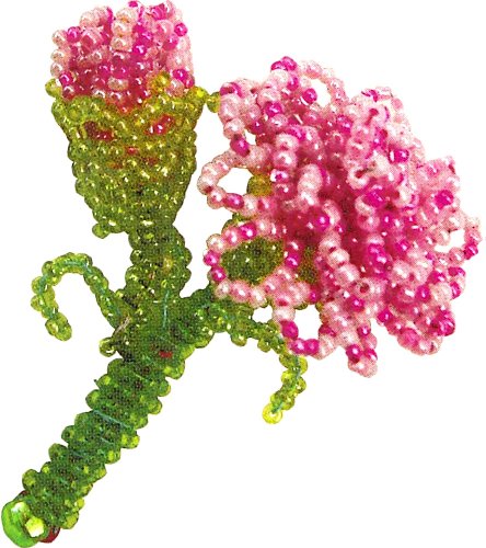 Kit perles de Pioneer broderie broche fleur oeillet japonais KT61-48343 perlage