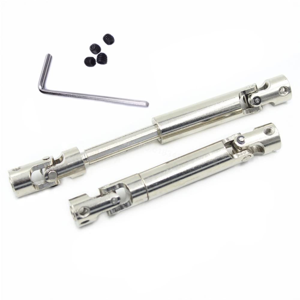 Amazon.com: GatherTOOL 2PCS Telescopic Drive Shaft Universal Joint  Transmission Shafts Cardan Shaft Spline Coupling for Remote Control Crawler  Military Car (Color : 50-65mm 3-3) : Toys & Games