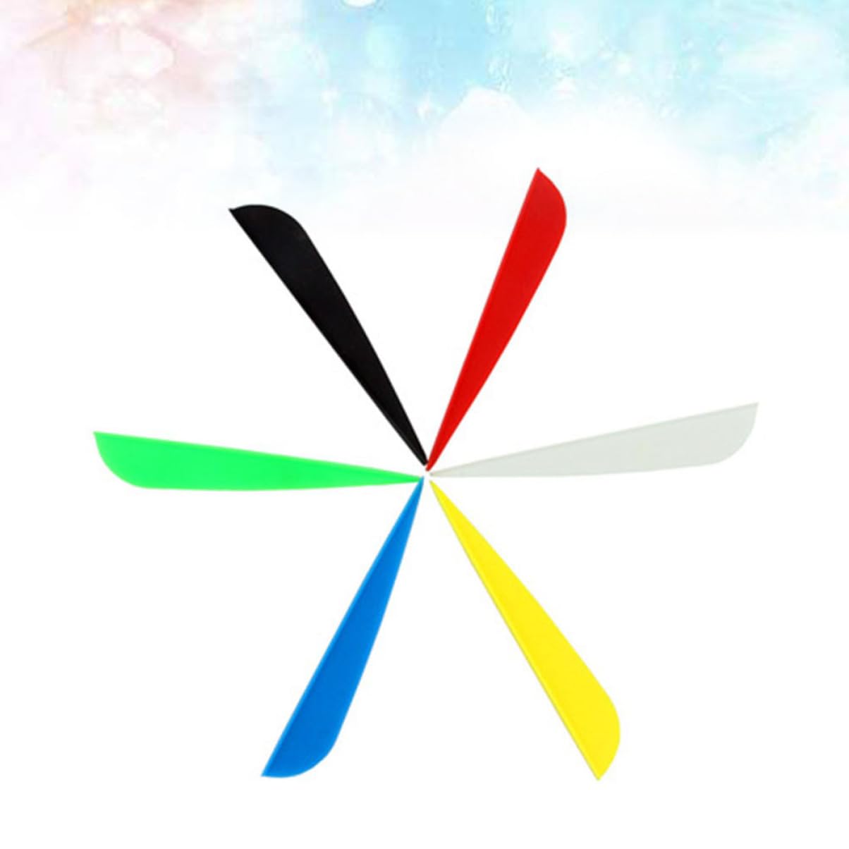 BCOATH Archery Accessories 27pcs 3 Inches Water Drop Arrow Fletching Vane Fletching DIY Archery Equipment