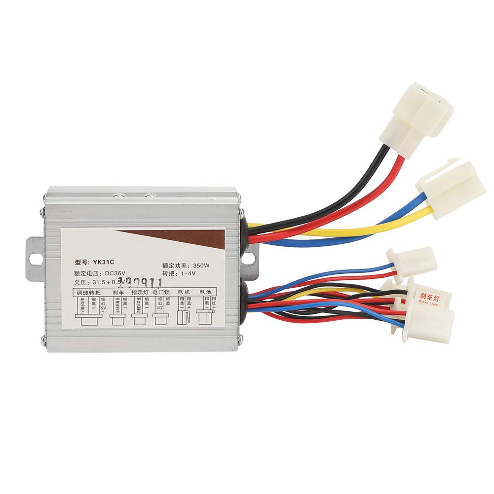 Dilwe Poignée D'accélérateur électrique 36V 350W avec Accessoire de Contrôleur de Verrouillage, Vélos électriques et Pièces de Rechange
