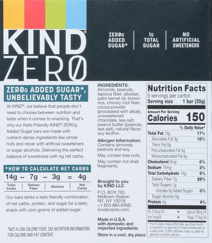 Kind 43398 Zero Added Sugar Bars, Keto Friendly Snacks thumb #2