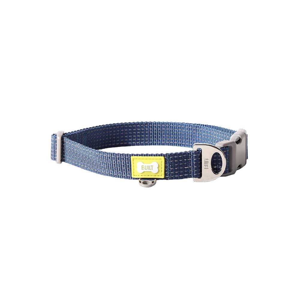 Built Pets Reflective NightSafe™ Quick Release Clip Adjustable Dog Collar - L