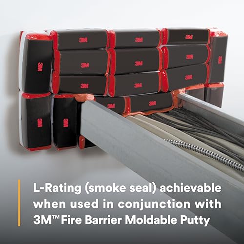 Image of 3M Fire Barrier Pillows FB369, Large Size, Self-Contained, Intumescent, Re-enterable, Re-Useable, 3 in x 6 in x 9 Inch