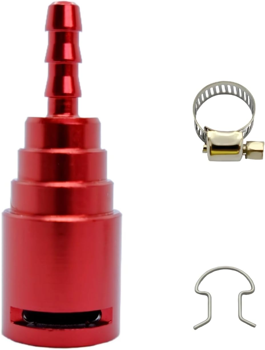Upgraded Aluminum Alloy Fuel Filter Return Line Connector – Replaces HC3Z-9A564-A, Compatible with Ford 6.7L Powerstroke Diesel 2017-2020 (Red)