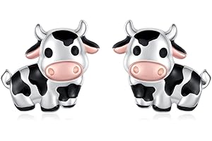 Cute Animal Cow Earrings for Girls