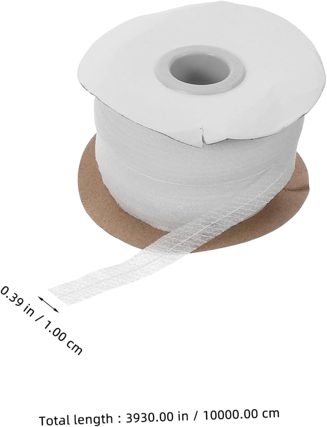 SEWOART 2rolls Fusible Interfacing Strip Non-Woven Fabric Lining for Sewing Projects for Clothing Home Accessories Easy Installation