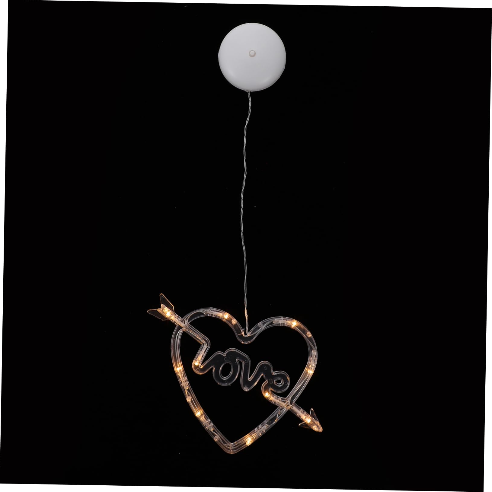 Decorative Heart-Shaped Led Light for Valentine's Day Creative Cup Lamp for Romantic Atmosphere for Bedroom Living Room Garden and More Batteries Not Included
