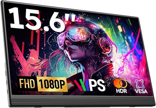 Dopesplay 2025 Neuestes Portable Monitor 15,6 Zoll Tragbarer Monitor, FHD 1080P IPS Ultra-schlank,...