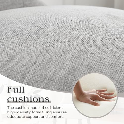 Sillón sin brazos clásico gris confortable miniatura 5