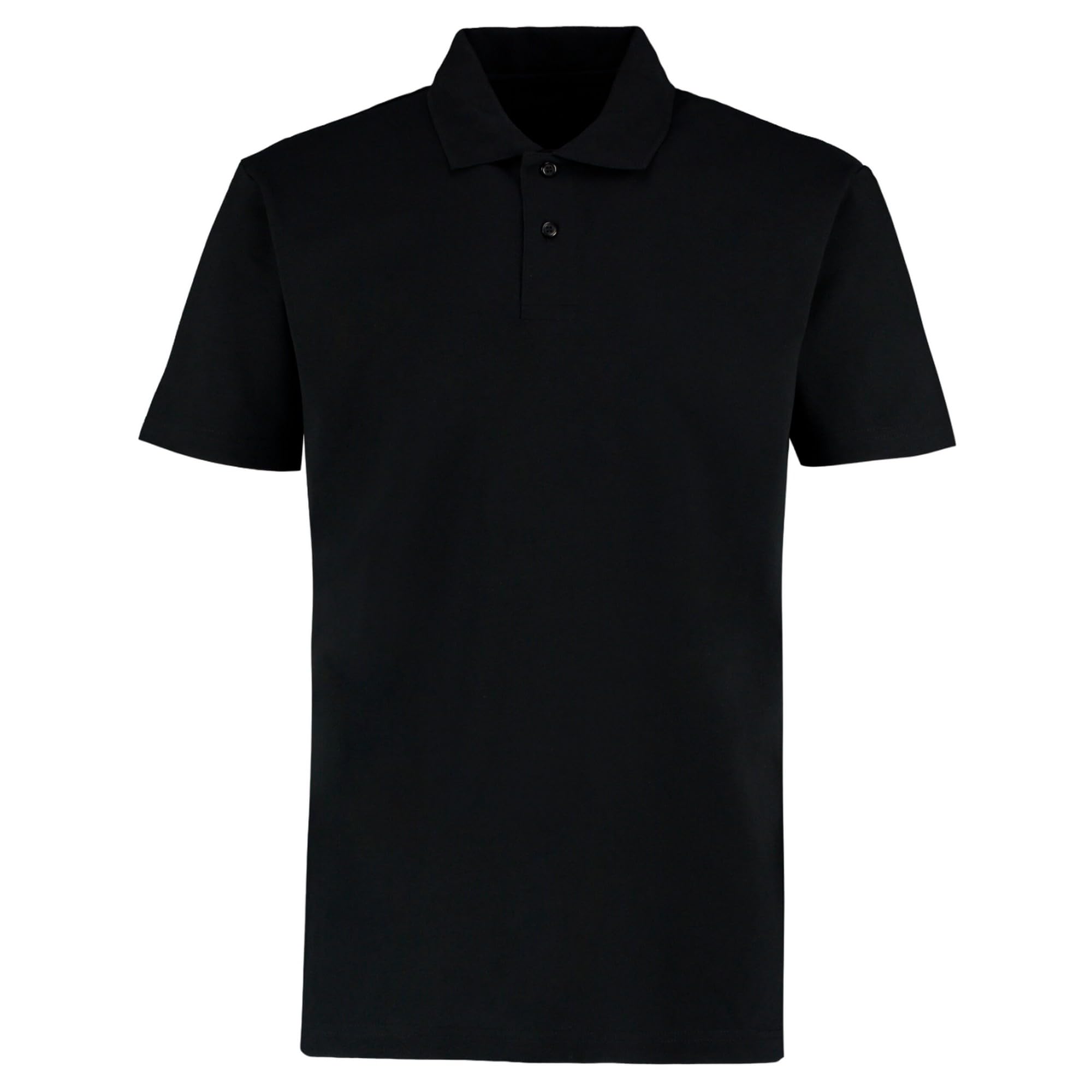 Kustom Kit Mens Short Sleeve Polo Shirts, Black, XX-Large. KK422
