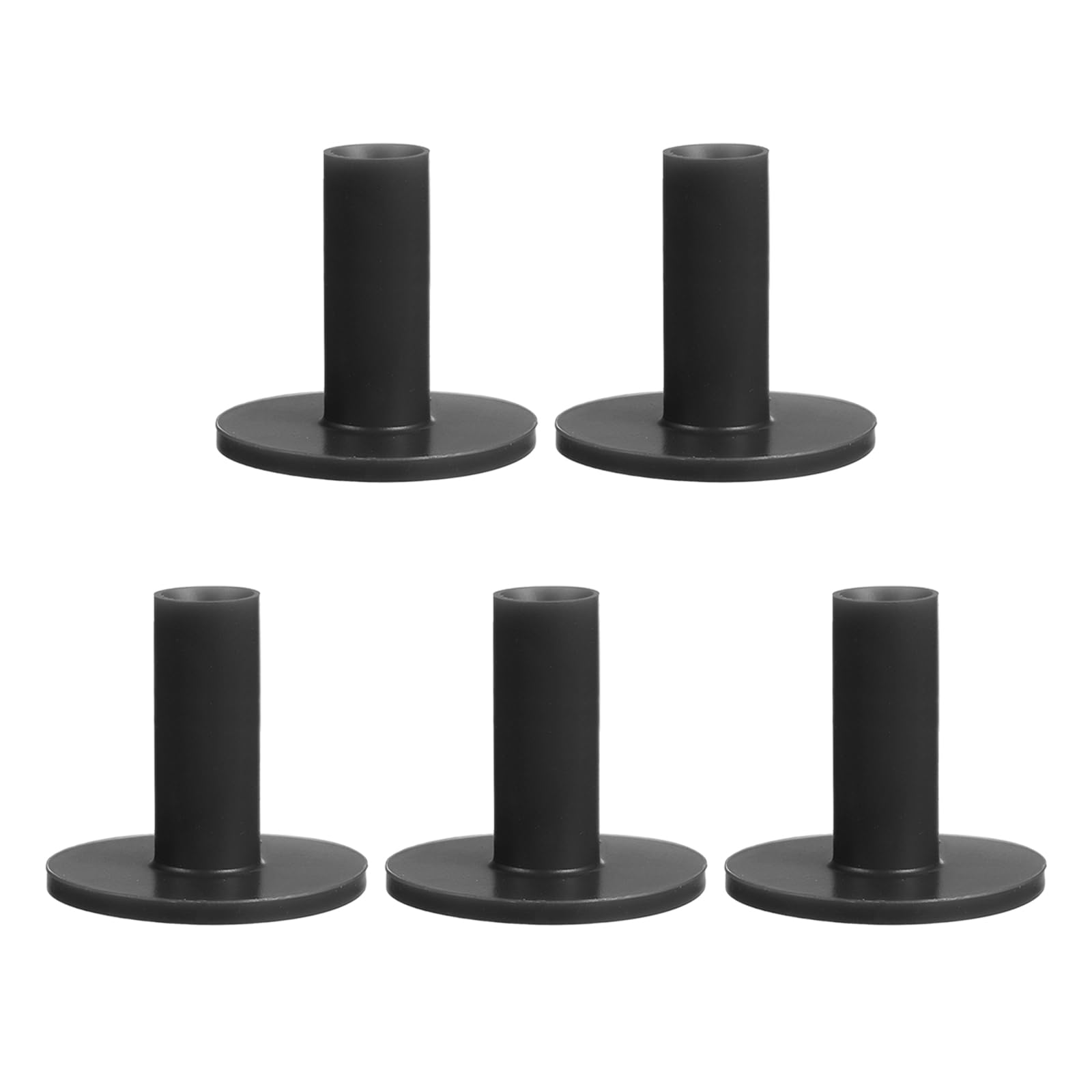 PATIKIL 2.4 Inch Rubber Golf Tees, 5 Pack Tall Practice Training Driving Range Tees Stable Ball Holder for Outdoor Indoor Hitting Mat, Black