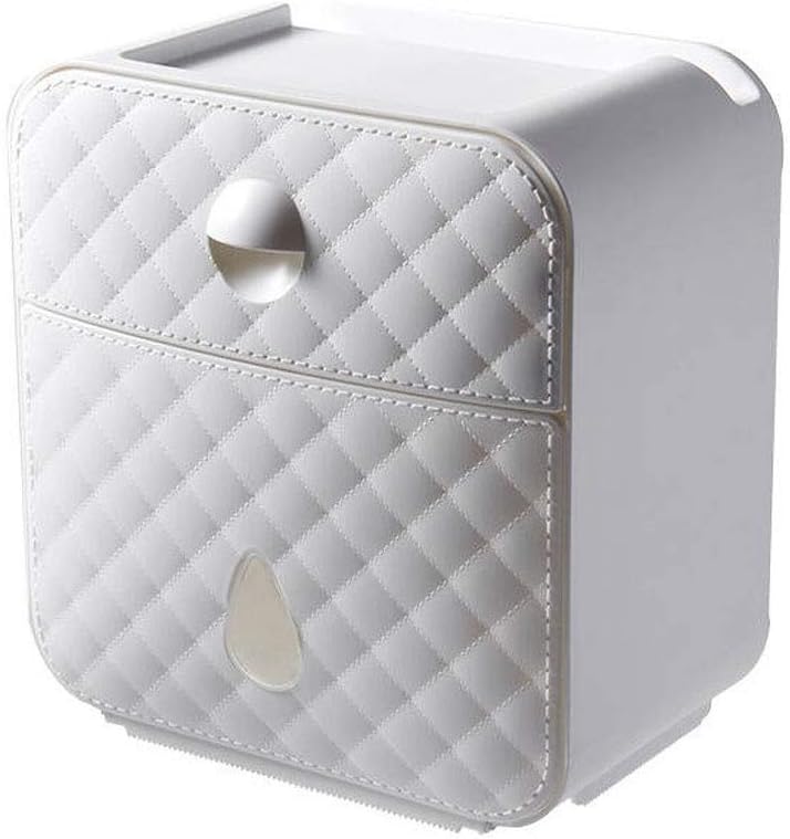 Toilet Roll Holder Kitchen Toilet Paper Holder Waterproof Toilet Paper Box Holder Paper Tube Roll Paper Storage Box Tissue Box Paper