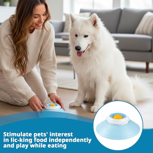 Yuwnd Leckball Hund, Schleckball Für Hunde Mit Gelber Kugel, Lick Sphere Für Hunde Zur Beschäftigung, Schleckball Leckkugel Hund Für Spiel Und Pflege
