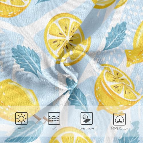 Boys' Exclusive Briefs Toddler Underwear 95% Combed Cotton Boxerbriefs 2T Lemon and Leaf Pattern 373