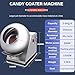 Commercial Electric Sugar Coating Machine - 280W Chocolate Panning & Polishing Coater for Candy, Nuts & Snacks, 2-5Kg/H, 110V Confectionery Equipment, Ideal for Food Industry