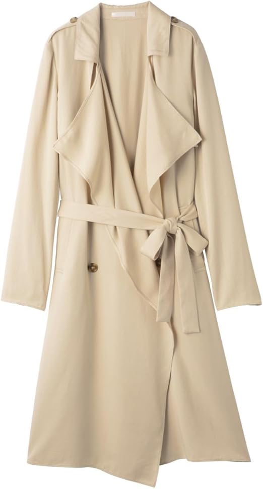Amazon ピーチ ジョン ドレープトレンチコート レディース ベージュ 日本 L 日本サイズl相当 コート ジャケット 通販