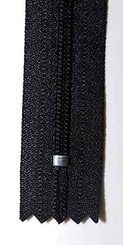 Pack of 5 YKK Nylon Black Closed end Zip 8,9,10,11,12,15,20. Size 3. (10 inch) - Image 3