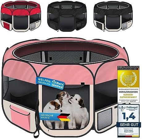 Goods & Gadgets Parc XXL pour chiots, chatons, lapins et autres petits animaux