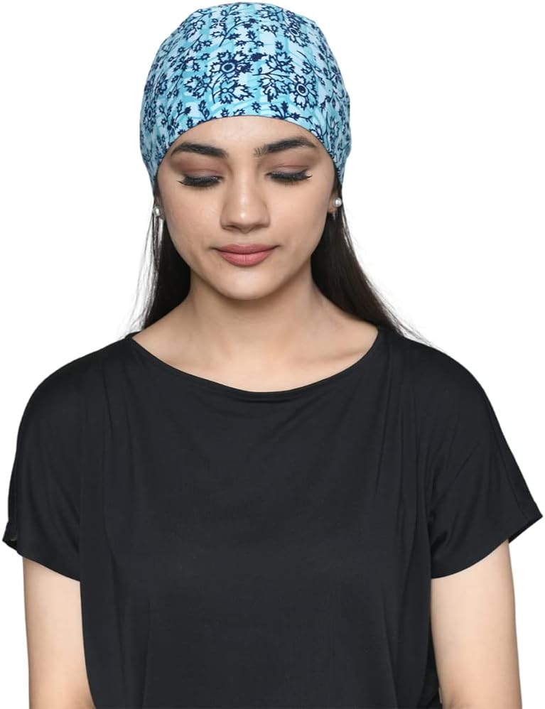 The HeadscarvesBeautifull Bamboo Viscose Printed Sleep Cap for Day/Night (HS3_Printed)