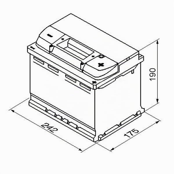 Batterie Autodem Autodem Start & Stop EFB ADE08 12V 60Ah 560A