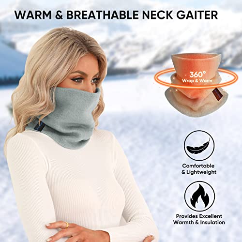 Image of TICONN Neck Gaiter Face Cover Scarf, Neck Warmer Breathable Sun & Wind-proof for Skiing Fishing Hiking Cycling