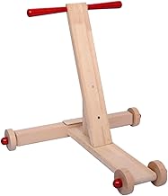 Wooden Baby Walker, Strong Study Sit-to-Stand First Step Early Development Toddler Toy, Walking Support Learning Activity for Infants 8 to 18 Months, Traditional Channapatna Wooden Walker (DIY Assembly Required)