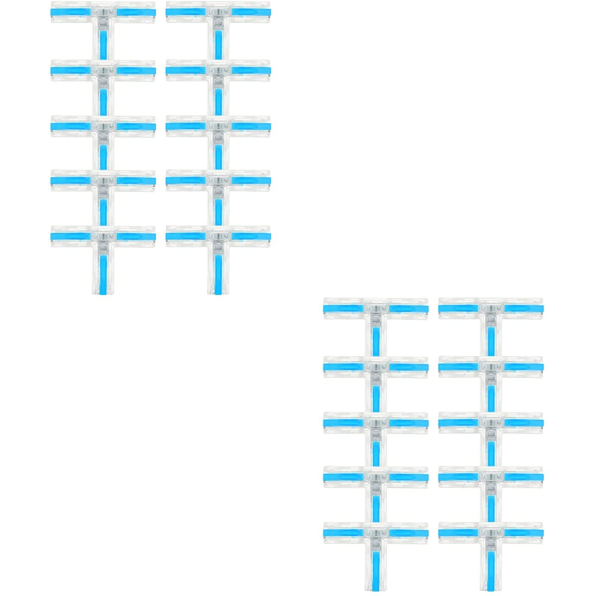 Scicalife 20pcs Butt Splice T- Type Butt Connector Crimp Connectors Insulated Electrical Waterproof Wire Terminal Connectors