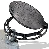 MASSLUNT 20 In Cast Iron Manhole Cover and Frame for 18