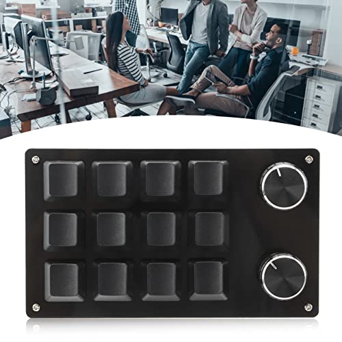 Teclado Mecánico Macro 12 Teclas Astibym Negro USB miniatura 4