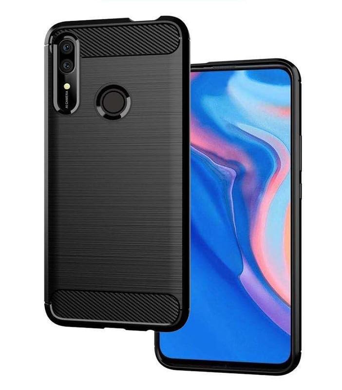 Image of Hybrid Carbon Fiber Back Case for Huawei Y9 Prime 2019 (Black)