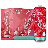 New Alani Cherry Slush Energy Drink Low Calorie, Zero Suger Energy Boost Alani Drinks,12 Fl oz Cans (Pack Of 6) REPACKAGED BY *Besamee storefront*