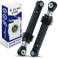 2 Stück Stoßdämpfer Waschmaschine 110N Ø11mm Länge 283 mm – 193 mm mit dem Originalcode 2816870200 2816871100 für Beko für Arcelik - Garantie 10 Jahre - MONTERAL