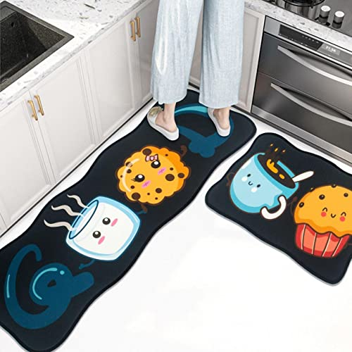 Image of Home Cloud Rubber 6mm Fruit Printed Thick Anti Slip, Washable, Big Size, Printed, Designer Folding Kitchen Mat for Floor Home Bedroom - , Standard Size (40 x 120 cm 40 x 60 cm)