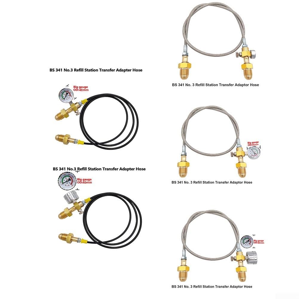 Conector n.º 3 para línea de recarga de botellas de argón BS341 (estilo 4)