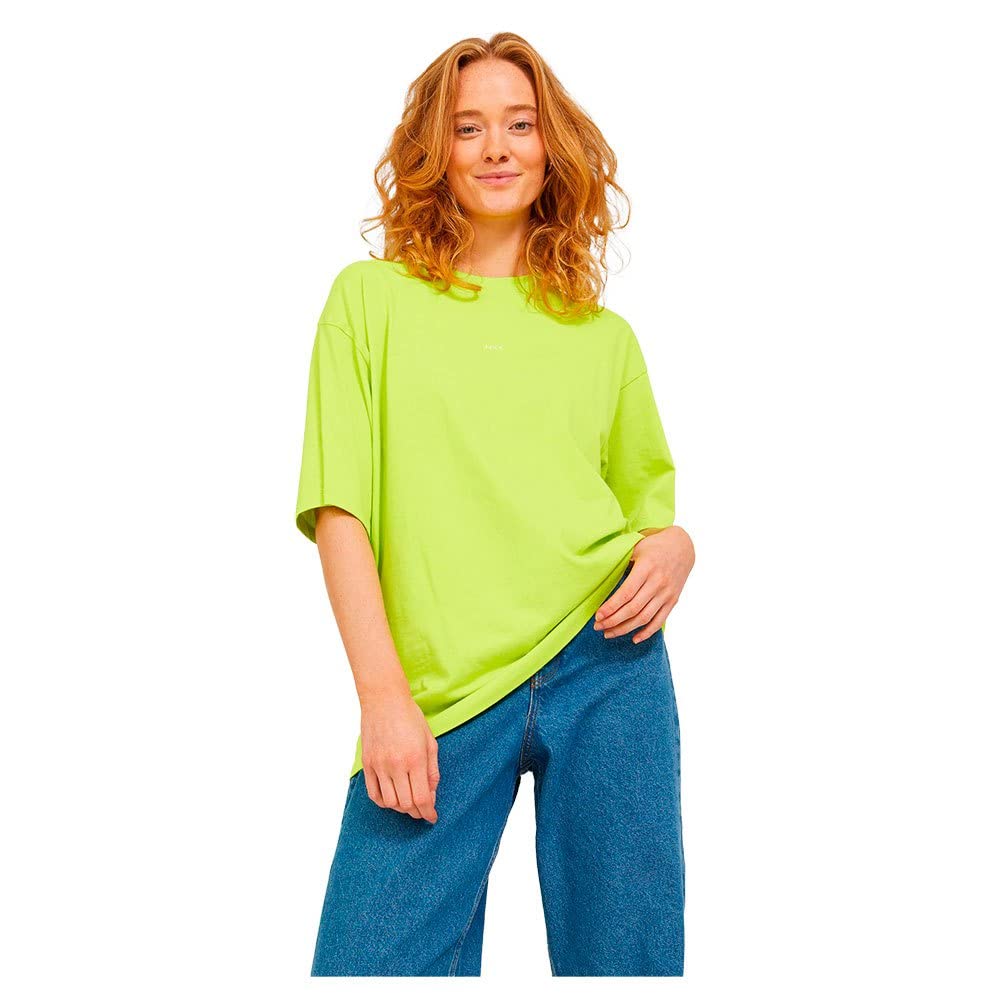 JACK & JONES Jjxx Jxandrea SS Loose Every Logo Tee Noos: T-Shirt Donna In Cotone Biologico, Vestibilità Larga