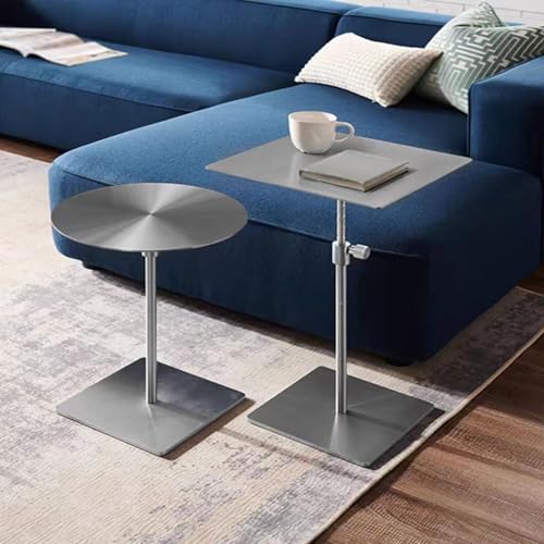 Table basse avec base en acier inoxydable au design moderne et épuré pour salon - 8