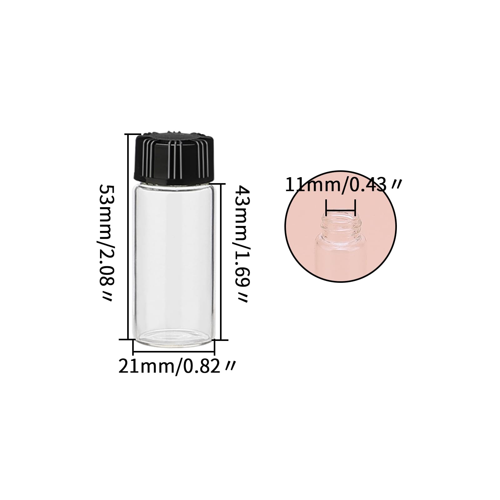 Lot De 4000 Flacons échantillons 10ml En Verre + Bouchons Argentés à Sertir - USA