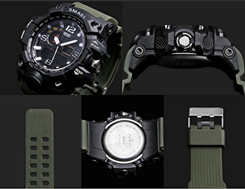 Relógio de pulso tipo Militar pulseira verde.lindo demais.!!!