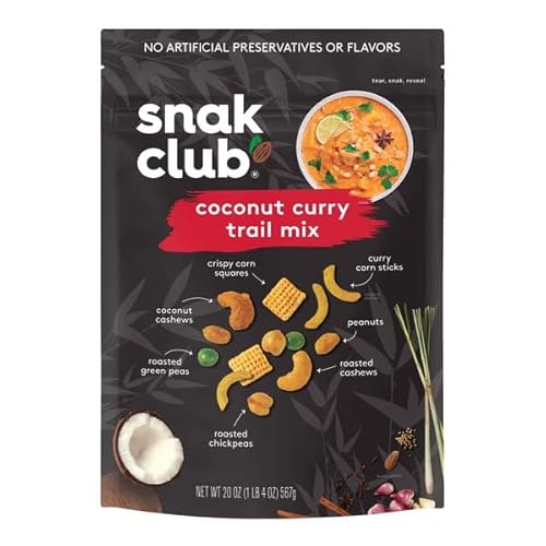 Snack Club Coconut Curry Trail Mix, 20 oz