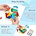 3 otters Wooden Puzzles for Kids, Educational Brain Teaser Game, Shape Sorting Board with Guide Book, Montessori Learning Toys